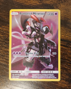 Full Art Armored Mewtwo HOLO Promo SM228 Pokemon Collector's Chest 2019 LP - Image 1