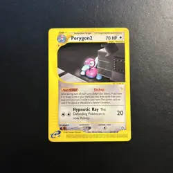 Porygon 2 28/147 Aquapolis Pokemon Card Regular Rare Lightly Played LP - Image 1