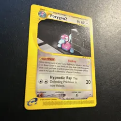 Porygon 2 28/147 Aquapolis Pokemon Card Regular Rare Lightly Played LP - Image 2
