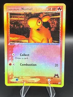 Team Magma's Numel 64/95 Reverse Holo Ex Team Magma vs. Team Aqua Pokemon NM - Image 1