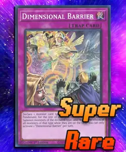Dimensional Barrier (SR) RA01-EN072 Super Rare 1st Edition. LP - Image 1