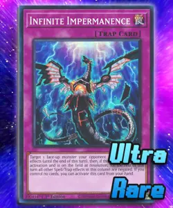 Infinite Impermanence (UR) RA01-EN075 Ultra Rare 1st Edition. LP - Image 1