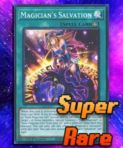 Magician's Salvation (SR) RA01-EN068 Supert Rare 1st Edition. LP - Image 1