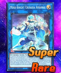 Mekk-Knight Crusadia Avramax (SR) RA01-EN044 Super Rare 1st Ed. LP - Image 1