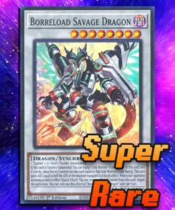 Borreload Savage Dragon (SR) RA01-EN033 Super Rare 1st Edition. LP - Image 1