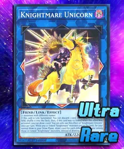 Knightmare Unicorn (Alt Art.) (UR) RA01-EN043 Ultra Rare 1st Edition. LP - Image 1