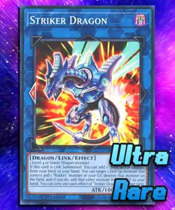 Striker Dragon (UR) RA01-EN046 Ultra Rare 1st Edition. LP - Image 1