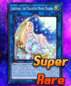 Artemis, the Magistus Moon Maiden (SR) RA01-EN049 Super Rare 1st Ed. LP - Image 1