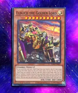 Eldlich the Golden Lord (Alt. Art) (SR) RA01-EN019 Super Rare 1st Edition LP - Image 1