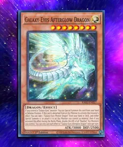 Galaxy-Eyes Afterglow Dragon (SR) RA01-EN017 Super Rare 1st Edition LP - Image 1