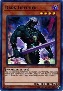 Yugioh! MP Dark Grepher - DASA-EN042 - Super Rare - Unlimited Moderately Played, - Image 1