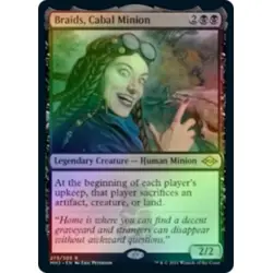 BRAIDS, CABAL MINION (FOIL-ETCHED) X4 Modern Horizons 2 Magic MTG MINT CARD - Image 1