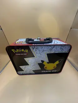 POKEMAN Trading Card Game 25th Anniversary EMPTY Tin/Lunch Box - NO CARDS INSIDE - Image 4