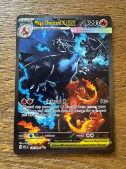 Mega Charizard X EX SIR English 125/094 Phantasmal Flames Mint Card - Image 1