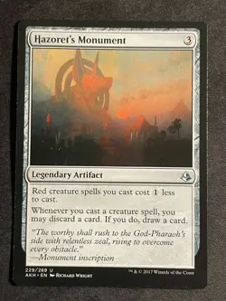 MTG Hazoret's Monument, NM-Mint, (AKH#229/269) Regular - Image 1