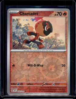 Charcadet SV08: Surging Sparks Pokemon 032/191 Reverse Holo NM+ - Image 1