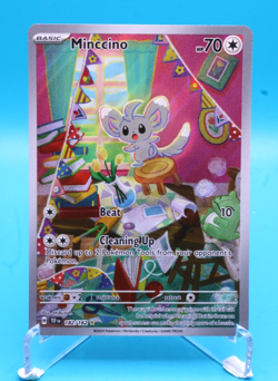 Pokemon TCG Minccino 182/162 Temporal Forces- Illustration Rare- Pack Fresh- NM - Image 1