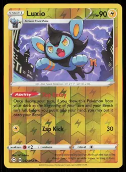 Luxio #032/072 Reverse Holo 2021 Pokemon Shining Fates LP - Image 1