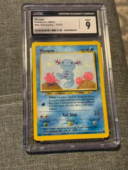 2001 Pokemon Neo Discovery WOOPER Non Holo #71/75 Vintage CGC 9 - Image 1