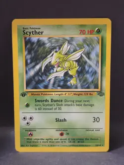 Pokemon Jungle Set 1st Edition Scyther 26/64 LP-MP - Image 1