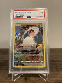 2022 POKEMON SWORD & SHIELD LOST ORIGIN #TG10 FULL ART/SNORLAX PSA 8 - Image 1