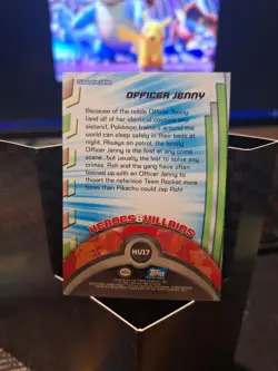 2000 Topps Pokemon TV Animation Series 3 Heroes & Villains Officer Jenny #HV17 - Image 2
