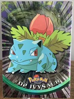 1999 Topps Pokemon TV Animation Edition Series Black Label Ivysuar #02 Holo - Image 1