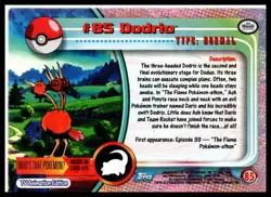 2000 Topps Pokemon TV Animation Edition Series 2 #85 Dodrio - Image 2
