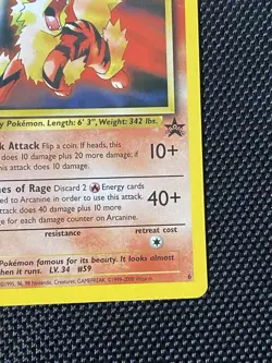 Black Star Promo Arcanine #6 Pokemon Card WOTC Rare 1999 NM #1 - Image 4