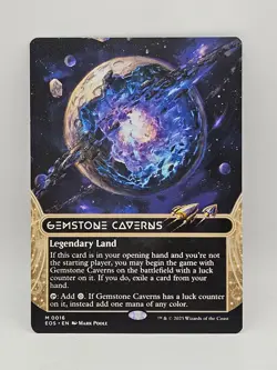 Gemstone Caverns card #16 Borderless - Edge of Eternities: Stellar Sights - Image 1
