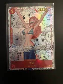 Nami OP01-016 Manga Alternative Art One Piece Card Japanese - Image 1