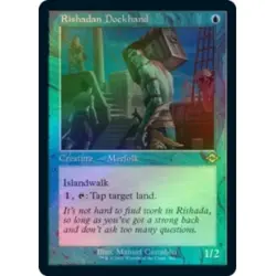 FOIL RISHADAN DOCKHAND (RETRO FRAME) (FOIL ETCHED) X4 Modern Horizons 2 MTG - Image 1