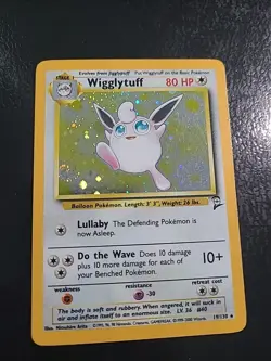 Wigglytuff 019/130 - Base Set 2 Holo Pokemon Unlimited Vintage Wotc NM/LP - Image 1
