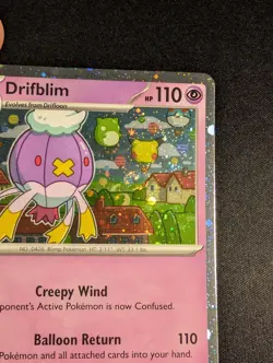 Pokemon Drifblim MVP 006 Black Star Promo Mega Evolution (Swirl) NM - Image 2