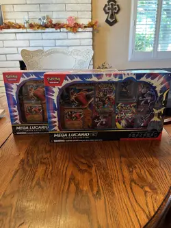Pokemon TCG Mega Lucario ex Premium Figure Collection Box Factory Sealed - Image 1
