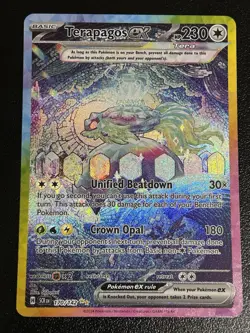 Terapagos 170/142 Stellar Crown Special Illustration Rare Pokemon TCG - Image 1