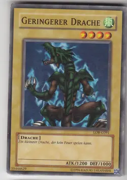 YU-GI-OH Geringerer Drache Common LOB-G091 - Image 1