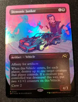 Demonic Junker - Foil - Borderless - DFT - MTG - NM - EN - 0307 - Image 1