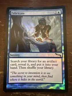 Fabricate FOIL Mirrodin Hp Blue Uncommon MAGIC GATHERING CARD - Image 1