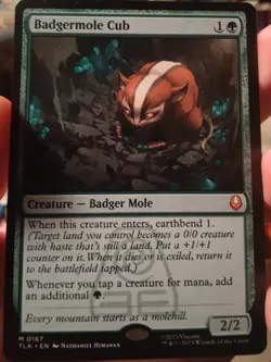 Badgermole Cub Regular NM Avatar: The Last Airbender MTG - Image 1