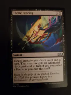 Faerie Fencing Wilds of Eldraine 90 MTG Card NM/M Regular - Image 1