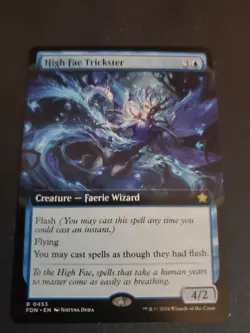 MTG - High Fae Trickster (Extended Art) #453 - Foundations NM - Image 1
