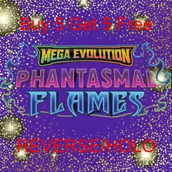 POKEMON - MEGA EVOLUTION: PHANTASMAL FLAMES REVERSE/HOLO SINGLE CARDS - NEW - Image 1