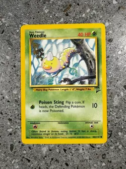 Pokemon TCG Cards Weedle 100/130 Base Set 2 NM - Image 1