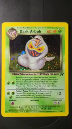 Pokemon TCG - Dark Arbok - 2/82 - Holo Unlimited - Team Rocket MP #2 - Image 1