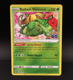 Radiant Venusaur 004/078 Pokemon GO Holo - Light Play - Image 1
