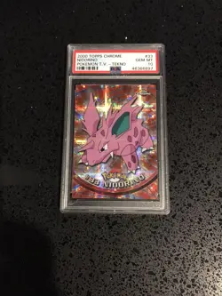 Pokemon 2000 PSA 10 GEM MINT Nidorino Topps Chrome Tekno #33 - POP 7 - Image 1