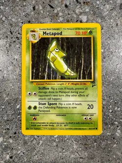 Pokemon TCG Cards Metapod 81/130 Base Set 2 NM - Image 1