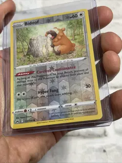 Pokemon Bidoof Crown Zenith 111/159 Near Mint NM Reverse Holo Card 2023 Nintendo - Image 2