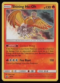 Shining Ho-Oh SM70 SM Promos Pokemon TCG MP - LP - Image 1